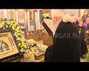 В Богоявленский храм Кургана прибыл ковчег с частью мощей Серафима Саровского