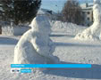 Снежный городок в Далматово