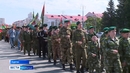 В День пограничника ветераны, действующие сотрудники погранохраны и кадеты приняли участие в праздничном марше и митинге